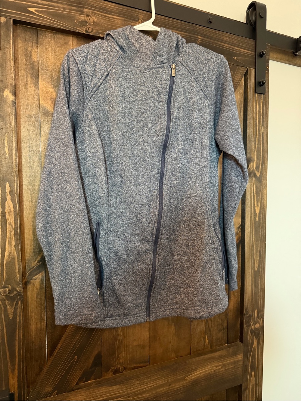 Columbia Navy Quilted Fleece Jacket